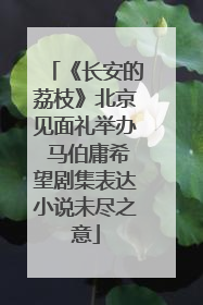 《长安的荔枝》北京见面礼举办 马伯庸希望剧集表达小说未尽之意