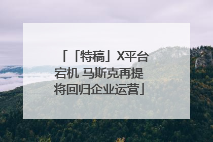 「特稿」X平台宕机 马斯克再提将回归企业运营