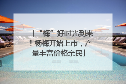 “梅”好时光到来！杨梅开始上市，产量丰富价格亲民