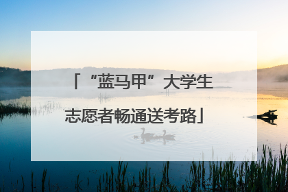 “蓝马甲”大学生志愿者畅通送考路