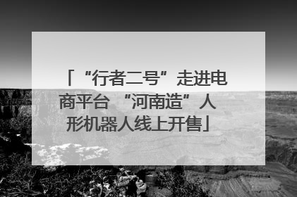 “行者二号”走进电商平台 “河南造”人形机器人线上开售