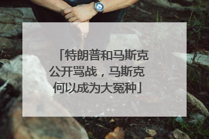 特朗普和马斯克公开骂战，马斯克何以成为大冤种