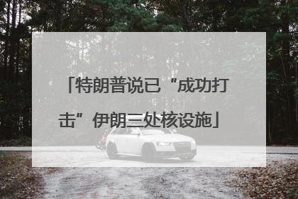 特朗普说已“成功打击”伊朗三处核设施