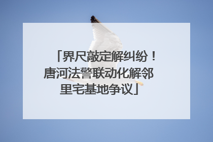 界尺敲定解纠纷！唐河法警联动化解邻里宅基地争议