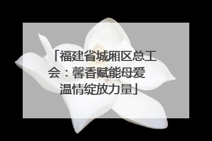 福建省城厢区总工会：馨香赋能母爱 温情绽放力量