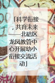 科学衔接，共育未来——北碚区龙凤教管中心开展幼小衔接交流活动