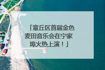 章丘区首届金色麦田音乐会在宁家埠火热上演！
