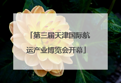 第三届天津国际航运产业博览会开幕