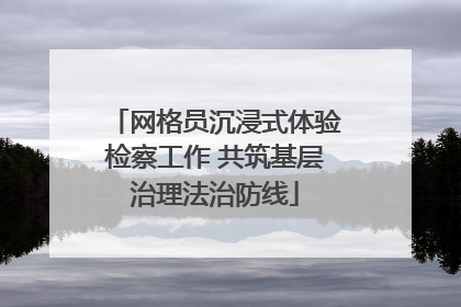 网格员沉浸式体验检察工作 共筑基层治理法治防线