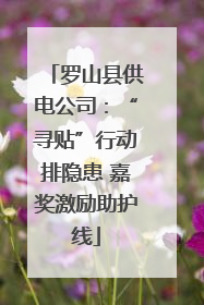 罗山县供电公司：“寻贴”行动排隐患 嘉奖激励助护线