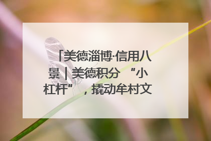 美德淄博·信用八景｜美德积分 “小杠杆”，撬动牟村文明 “大能量”