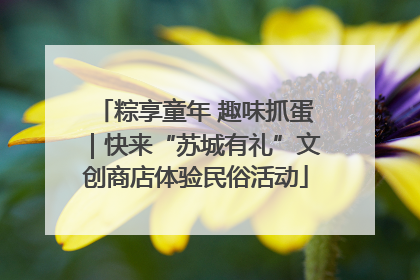 粽享童年 趣味抓蛋｜快来“苏城有礼”文创商店体验民俗活动