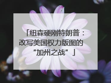 纽森硬刚特朗普：改写美国权力版图的 “加州之战”