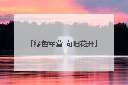 绿色军营 向阳花开