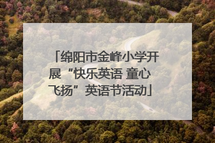 绵阳市金峰小学开展“快乐英语 童心飞扬”英语节活动