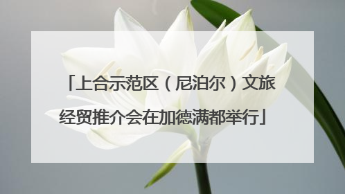 上合示范区（尼泊尔）文旅经贸推介会在加德满都举行
