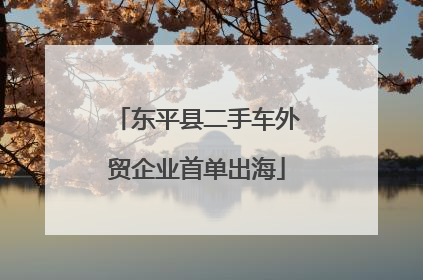 东平县二手车外贸企业首单出海