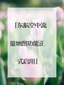 东航空中流量地图功能正式启用