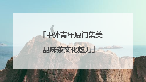 中外青年厦门集美品味茶文化魅力