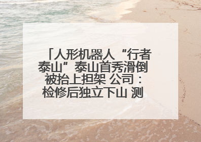 人形机器人“行者泰山”泰山首秀滑倒被抬上担架 公司：检修后独立下山 测试就是为暴露问题