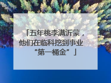 五年桃李满沂蒙，他们在临科挖到事业“第一桶金”