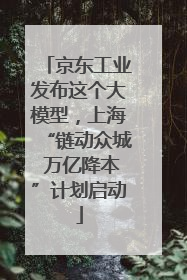 京东工业发布这个大模型，上海“链动众城 万亿降本”计划启动