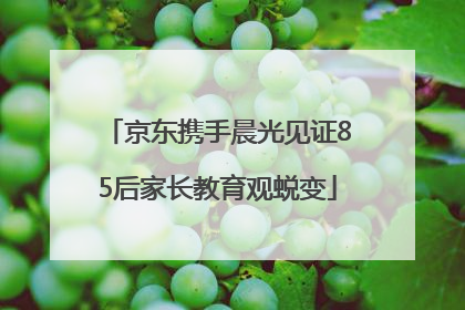 京东携手晨光见证85后家长教育观蜕变