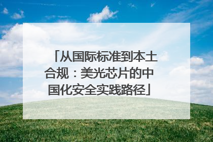 从国际标准到本土合规：美光芯片的中国化安全实践路径