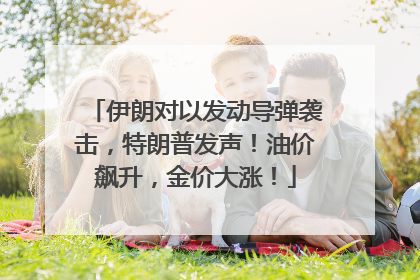 伊朗对以发动导弹袭击，特朗普发声！油价飙升，金价大涨！