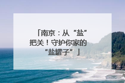 南京：从“盐”把关！守护你家的“盐罐子”
