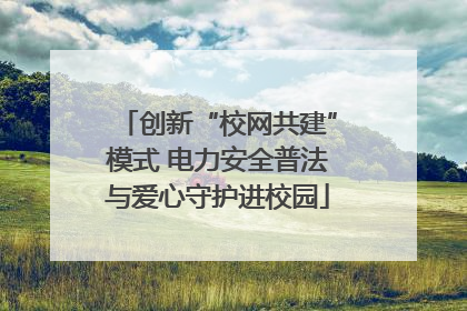 创新“校网共建”模式 电力安全普法与爱心守护进校园