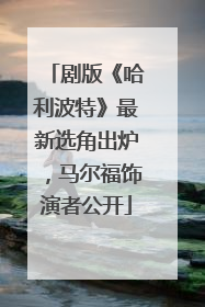剧版《哈利波特》最新选角出炉，马尔福饰演者公开