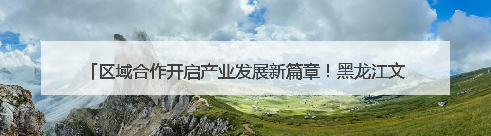 区域合作开启产业发展新篇章！黑龙江文化产业招商引资推介会闪耀深圳文博会