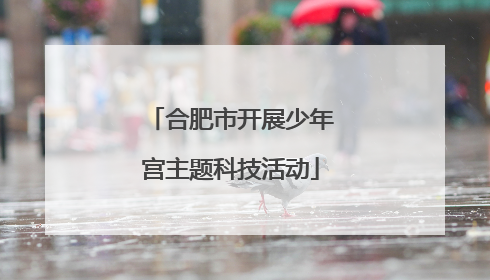 合肥市开展少年宫主题科技活动