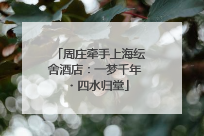 周庄牵手上海纭舍酒店：一梦千年・四水归堂