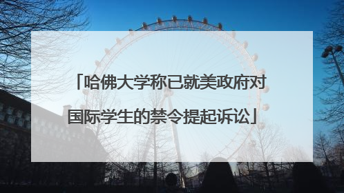 哈佛大学称已就美政府对国际学生的禁令提起诉讼