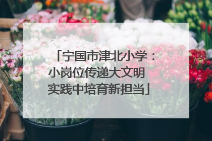 宁国市津北小学：小岗位传递大文明 实践中培育新担当
