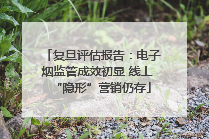复旦评估报告：电子烟监管成效初显 线上“隐形”营销仍存