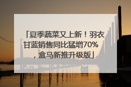 夏季蔬菜又上新！羽衣甘蓝销售同比猛增70%，盒马新推升级版
