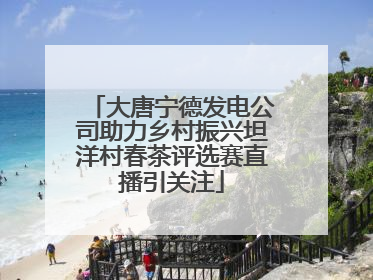 大唐宁德发电公司助力乡村振兴坦洋村春茶评选赛直播引关注