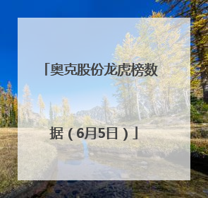 奥克股份龙虎榜数据（6月5日）
