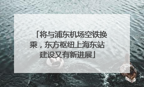将与浦东机场空铁换乘，东方枢纽上海东站建设又有新进展