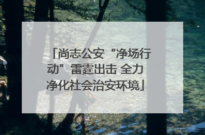 尚志公安“净场行动”雷霆出击 全力净化社会治安环境