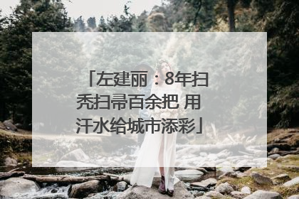 左建丽：8年扫秃扫帚百余把 用汗水给城市添彩