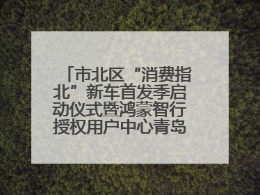 市北区“消费指北”新车首发季启动仪式暨鸿蒙智行授权用户中心青岛重庆南路开业盛典成功举办