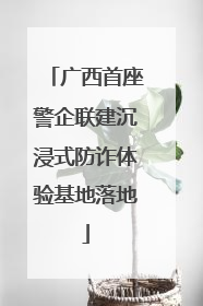 广西首座警企联建沉浸式防诈体验基地落地