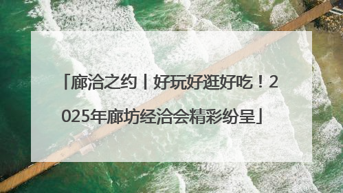 廊洽之约丨好玩好逛好吃！2025年廊坊经洽会精彩纷呈