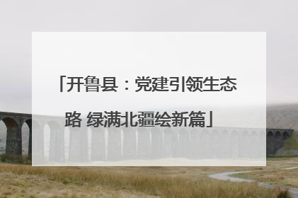 开鲁县：党建引领生态路 绿满北疆绘新篇