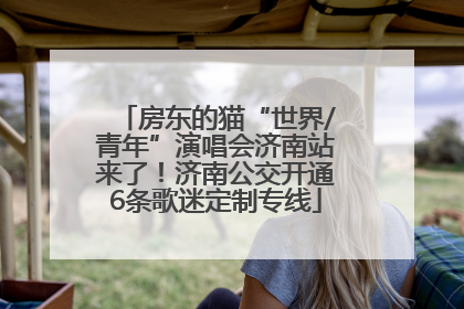 房东的猫“世界/青年”演唱会济南站来了！济南公交开通6条歌迷定制专线