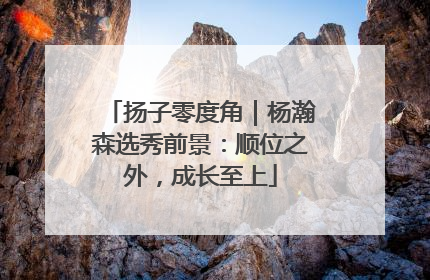扬子零度角｜杨瀚森选秀前景：顺位之外，成长至上